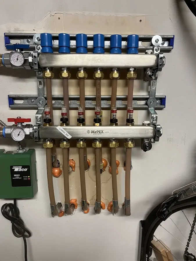 Plumber performing Gas Leak Detection at a residential property in Southchase